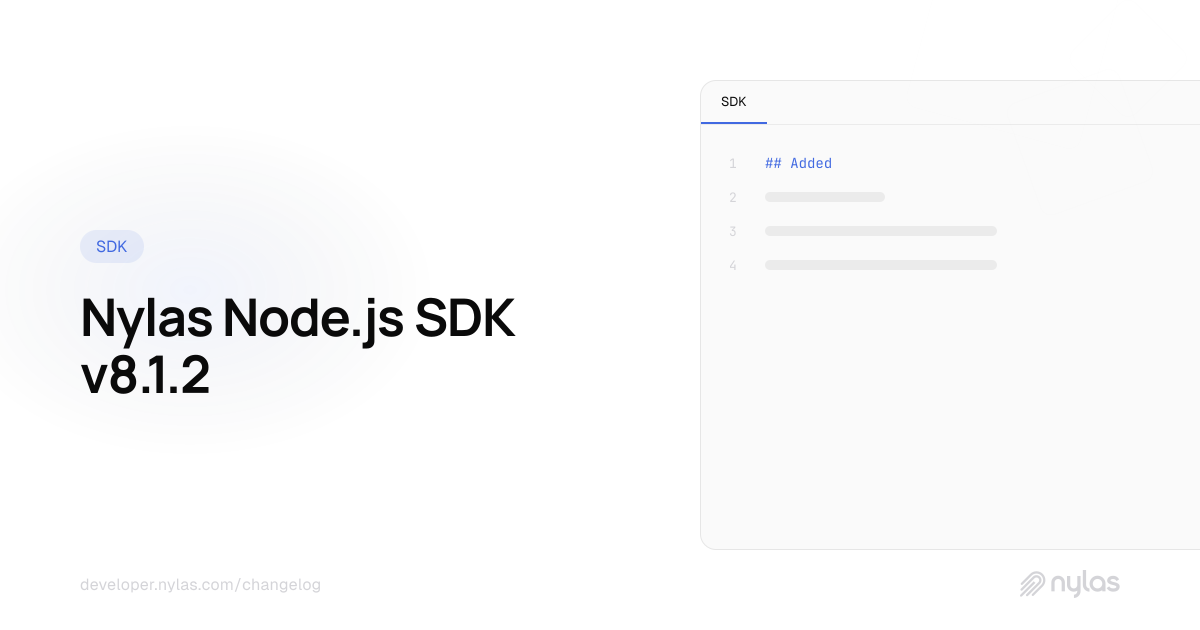 Node.js SDK v8.1.2