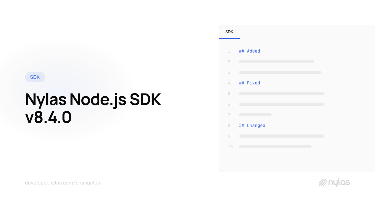 Node.js SDK v8.4.0