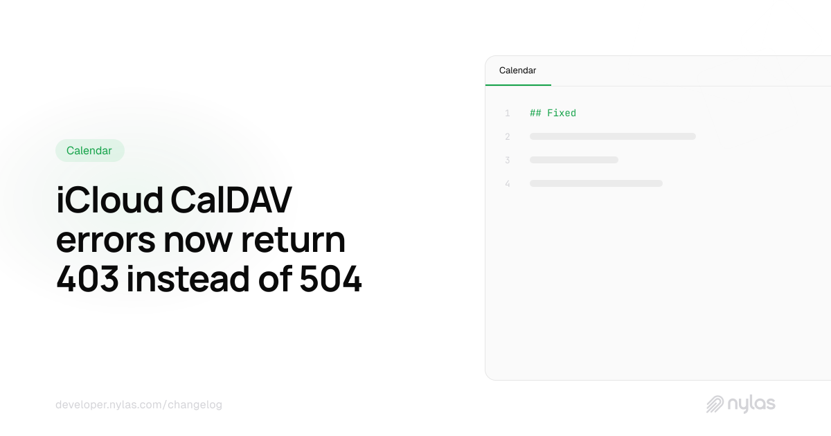 iCloud CalDAV error code fix